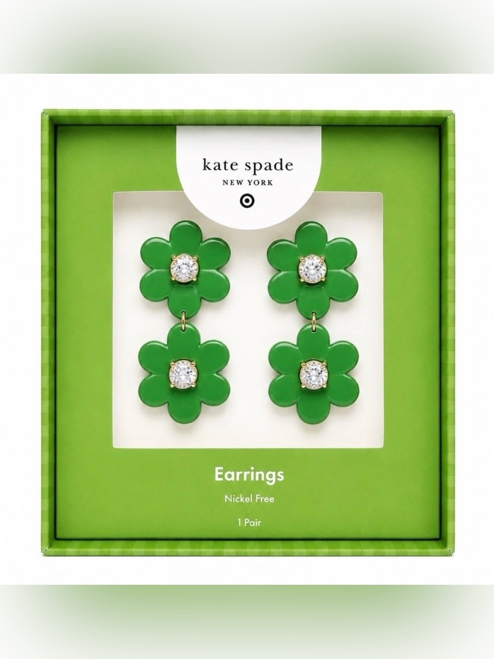 Kate spade x target floral statement earrings
